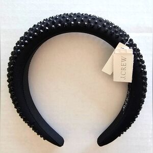J. Crew Black Rhinestone Embellished Hair Accessory